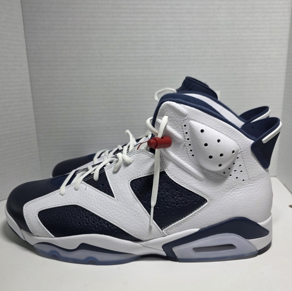 Nike Air Jordan 6 Retro Shoes Men's Size 16 'Olympic' 2024 Sneakers